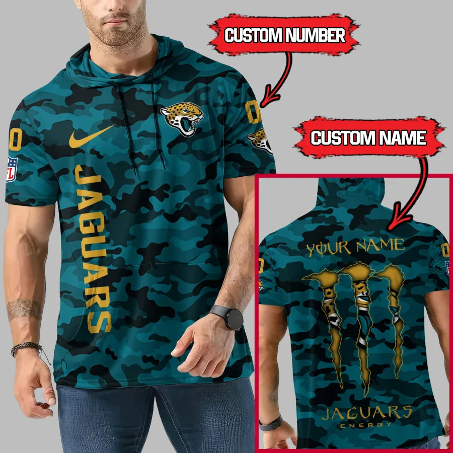 Limited Edition – Customized NFL Jacksonville Jaguars Short Sleeve Hoodie