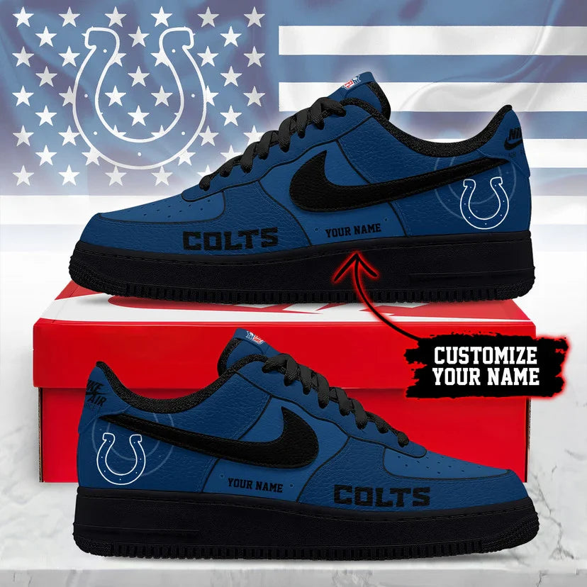 Limited Edition – Customized NFL Indianapolis Colts Af1 Sneakers