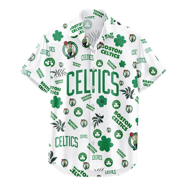 Limited Edition – Customized NBA Boston Celtics Unisex Hawaiian Shirt & Shorts Set - Image 3