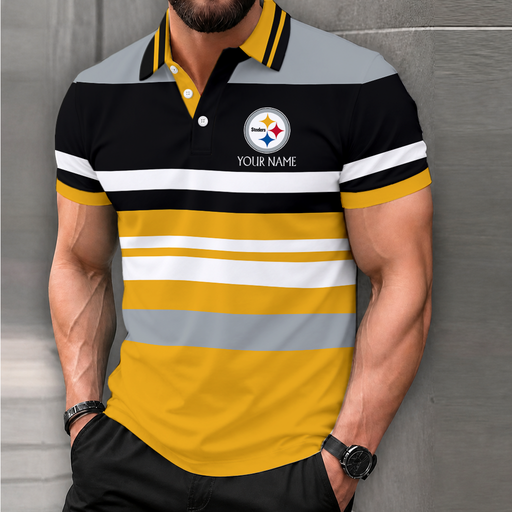 Limited Edition – Customized NFL Pittsburgh Steelers Polo Shirt