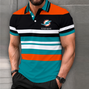 Limited Edition – Customized NFL Miami Dolphins Polo Shirt