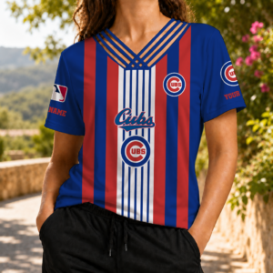 Limited Edition – Customized MLB Chicago Cubs V-Neck Shirt