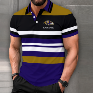 Limited Edition – Customized NFL Baltimore Ravens Polo Shirt