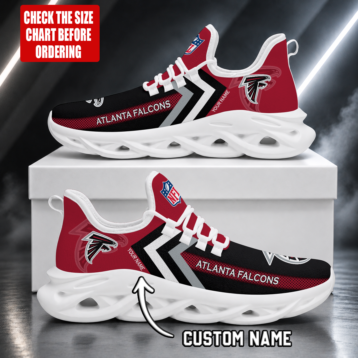 Limited Edition – Customized NFL Atlanta Falcons Unisex Max Soul Shoes