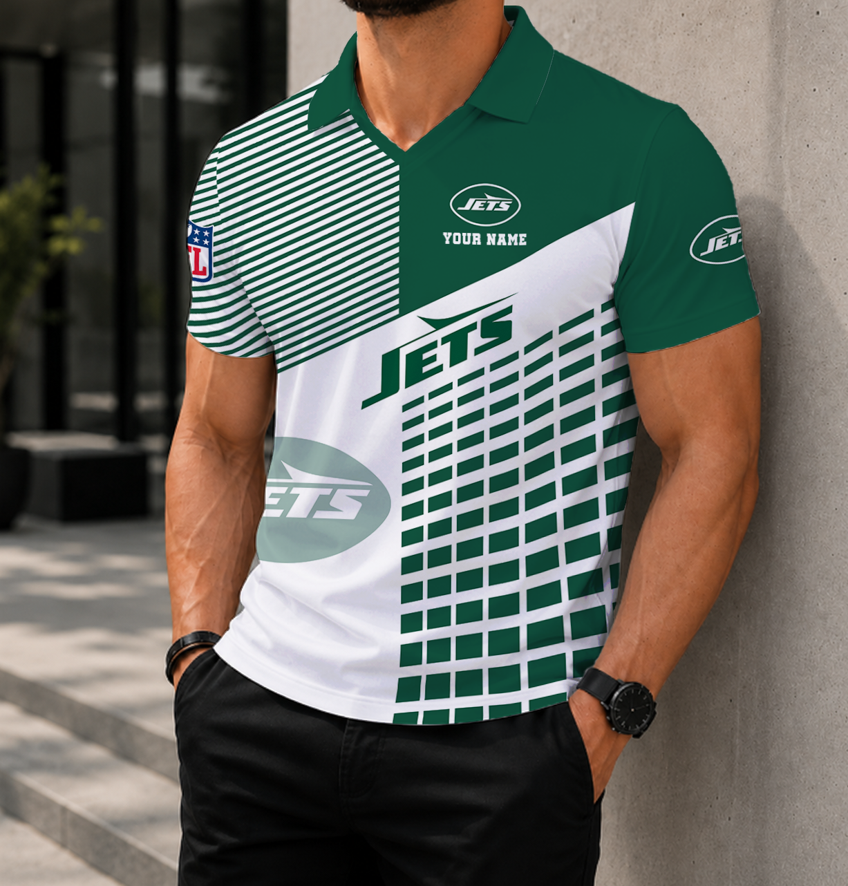 Limited Edition – Customized NFL New York Jets Polo Shirt