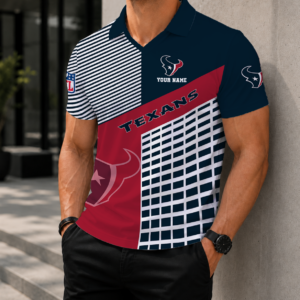 Limited Edition – Customized NFL Houston Texans Polo Shirt