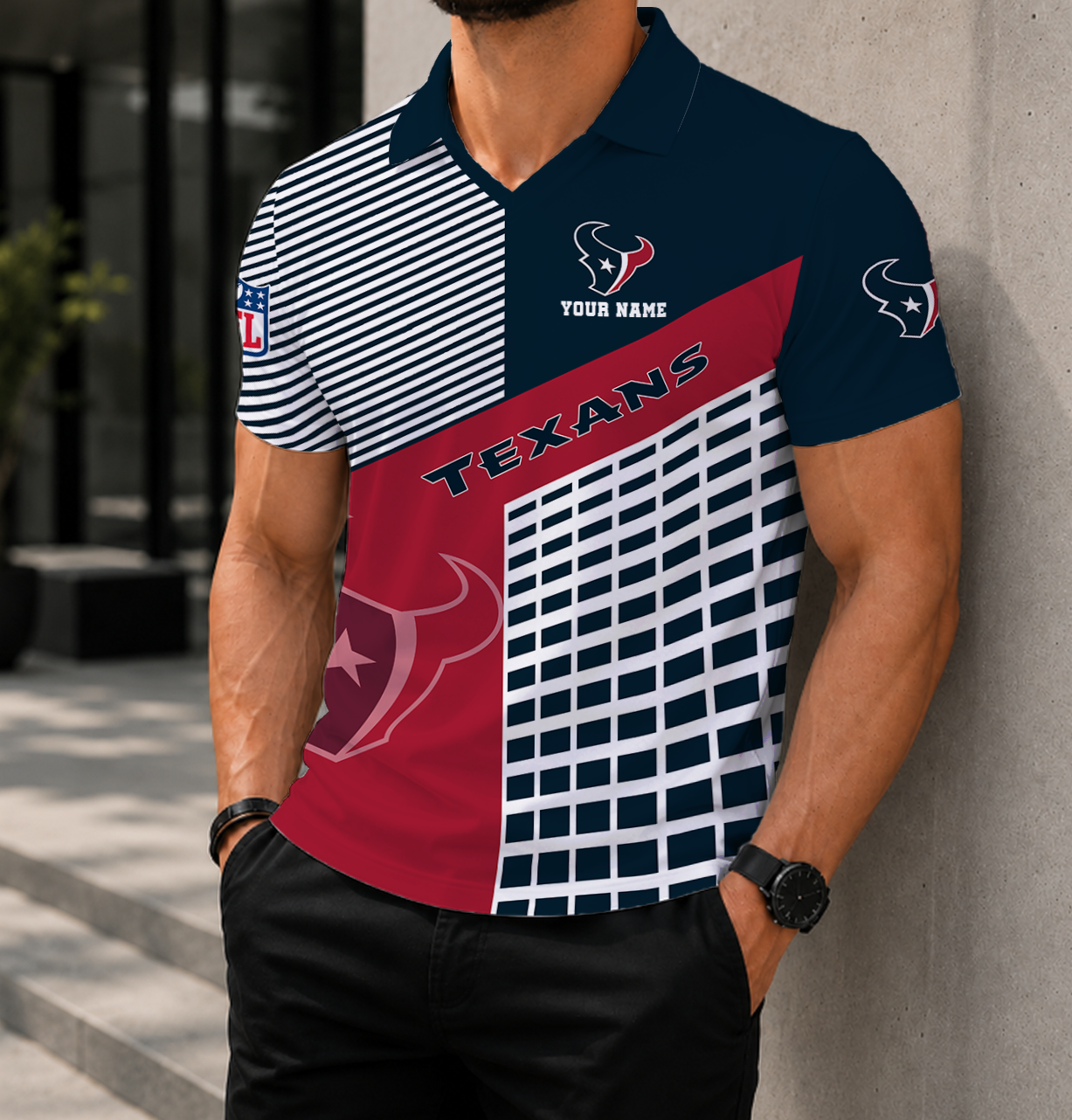 Limited Edition – Customized NFL Houston Texans Polo Shirt
