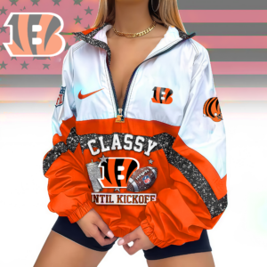 Limited Edition – Customized NFL Cincinnati Bengals V-Neck Zipper Sweatshirt Jacket