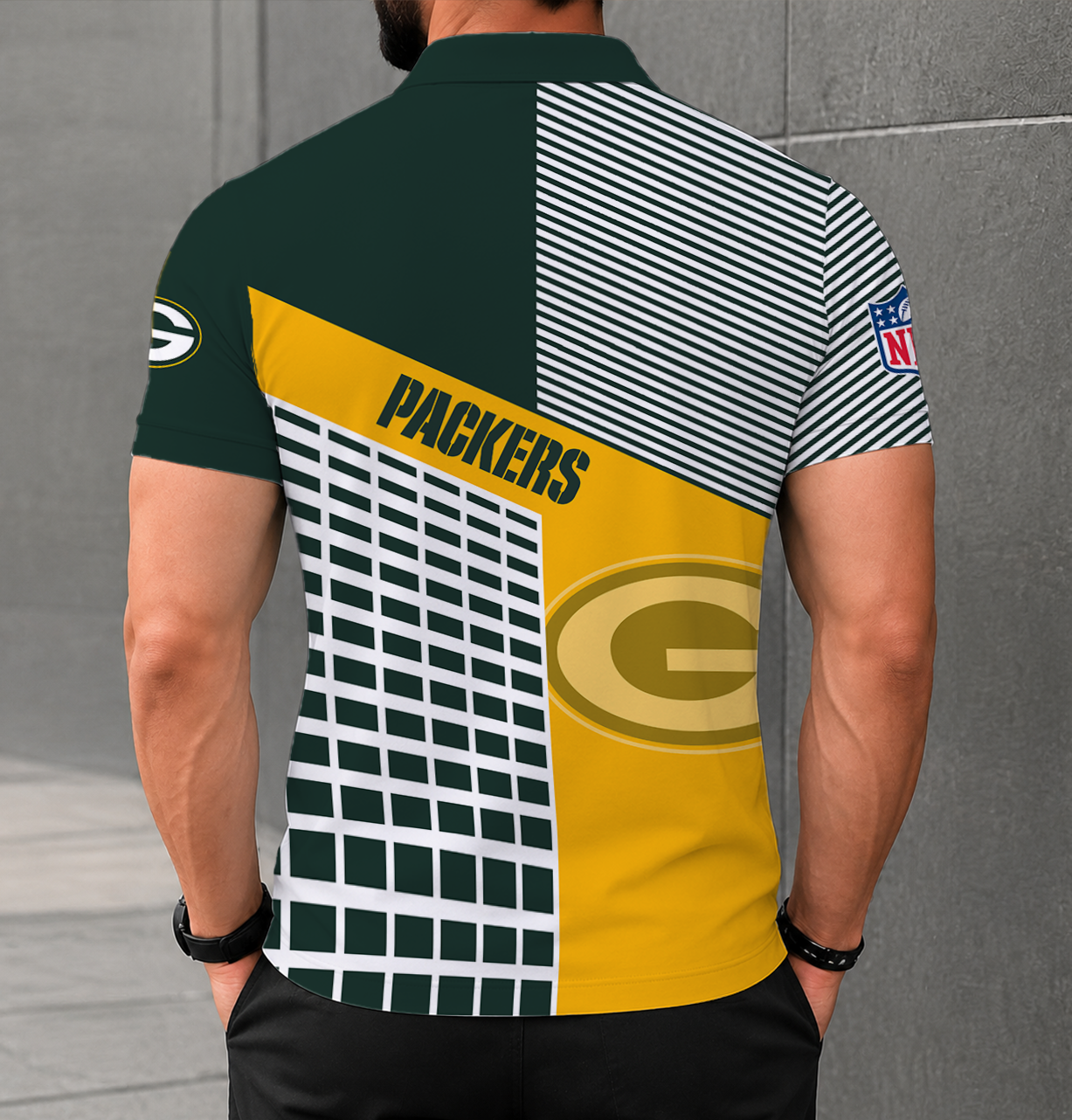 Limited Edition – Customized NFL Green Bay Packers Polo Shirt - Image 2