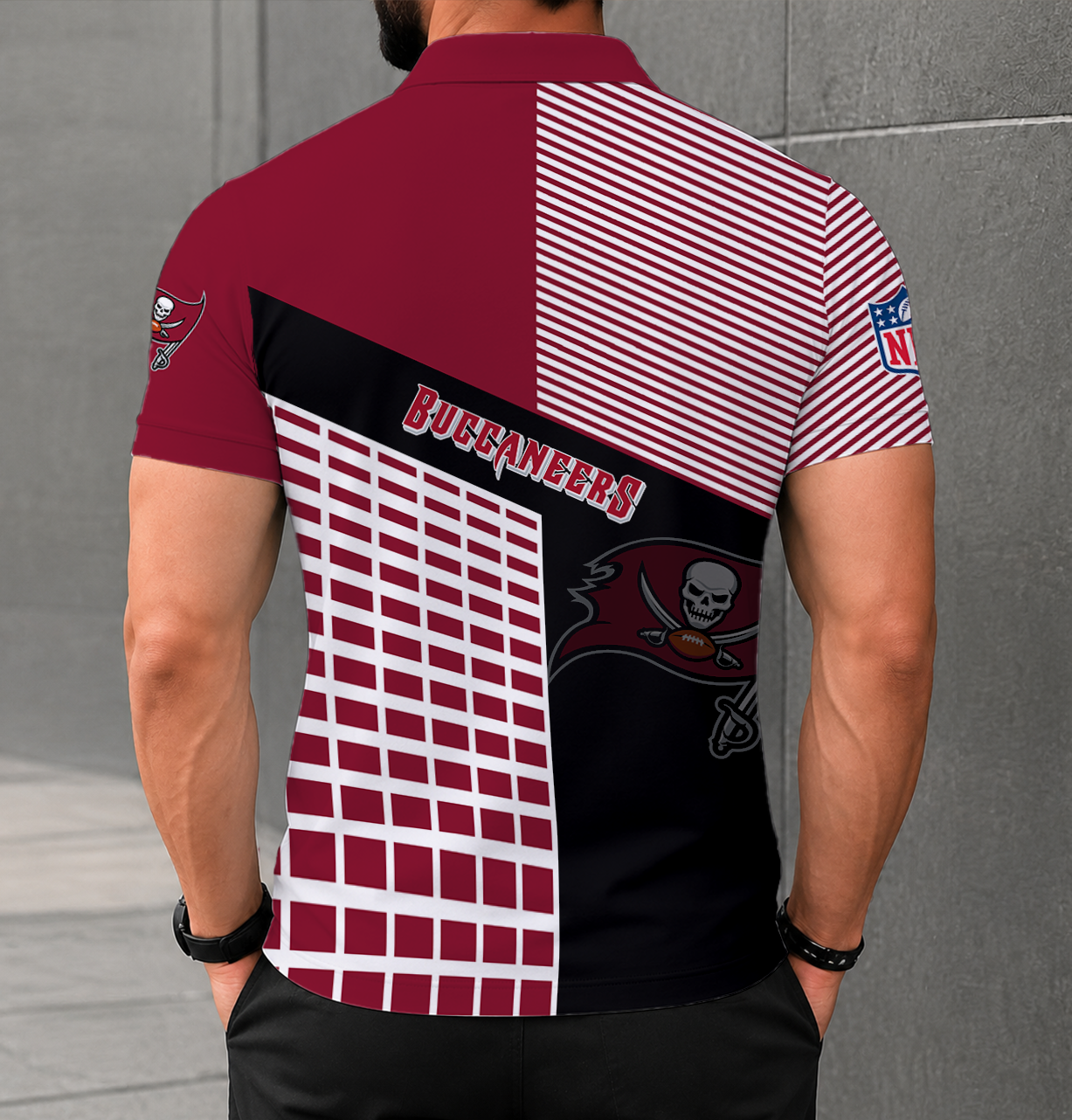 Limited Edition – Customized NFL Tampa Bay Buccaneers0 Polo Shirt - Image 2