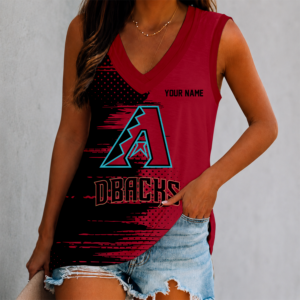 Limited Edition – Customized MLB Arizona Diamondbacks Women’s V-Neck Tank Top