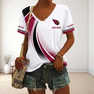 Limited Edition – Customized NFL Arizona Cardinals V-Neck Female Shirt