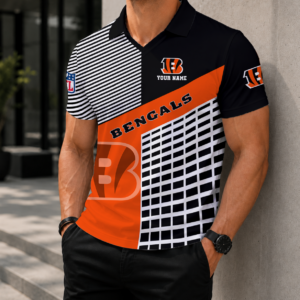 Limited Edition – Customized NFL Cincinnati Bengals Polo Shirt
