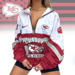 Limited Edition – Customized NFL Kansas City Chiefs V-Neck Zipper Sweatshirt Jacket