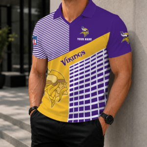 Limited Edition – Customized NFL Minnesota Vikings Polo Shirt