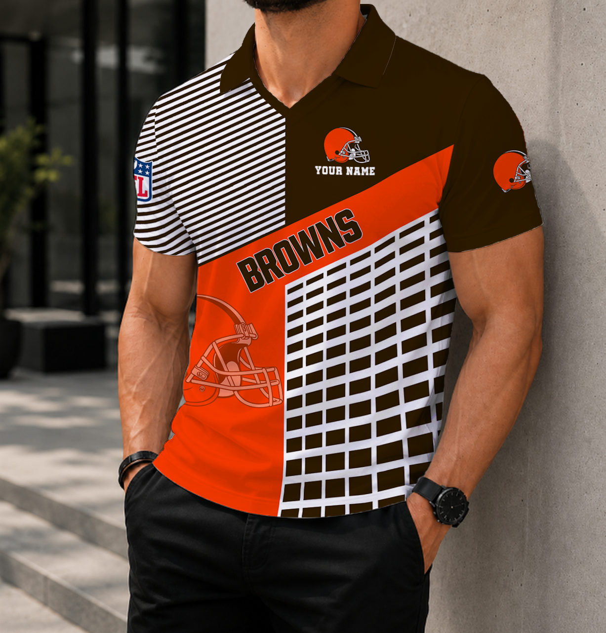 Limited Edition – Customized NFL Cleveland Browns Polo Shirt