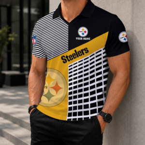 Limited Edition – Customized NFL Pittsburgh Steelers Polo Shirt