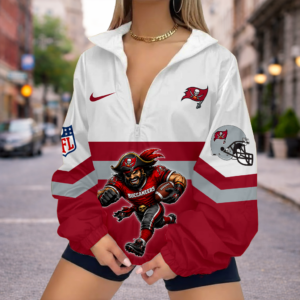 Limited Edition – Customized NFL Tampa Bay Buccaneers V-Neck Zipper Sweatshirt Jacket
