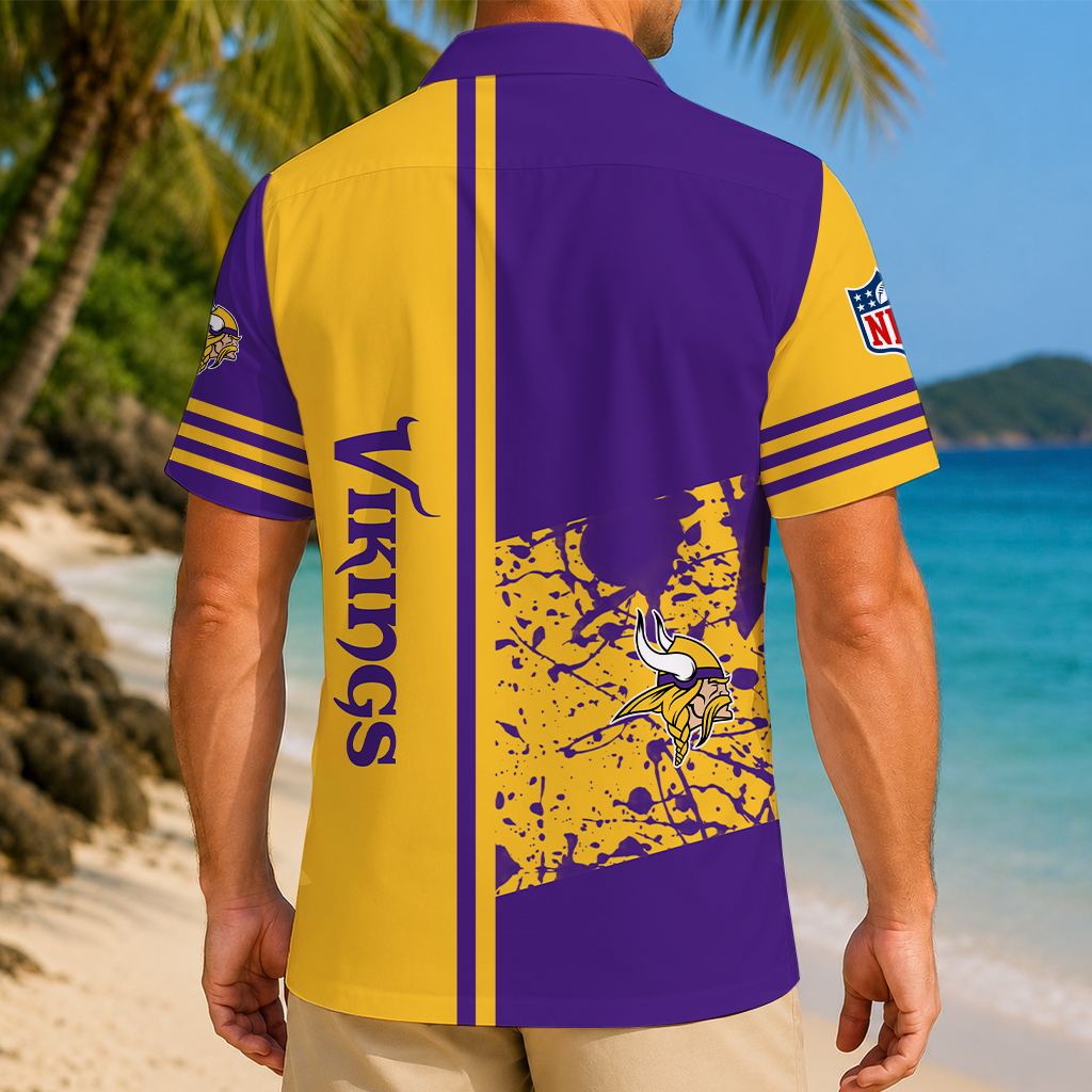 Limited Edition – Customized NFL Minnesota Vikings Unisex Hawaiian Shirt - Image 2