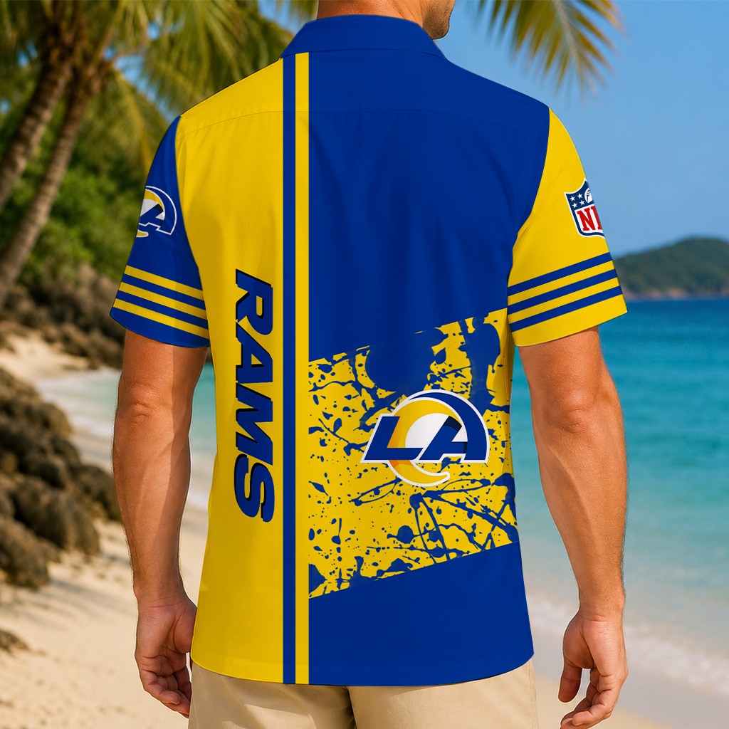 Limited Edition – Customized NFL Los Angeles Rams Unisex Hawaiian Shirt - Image 2