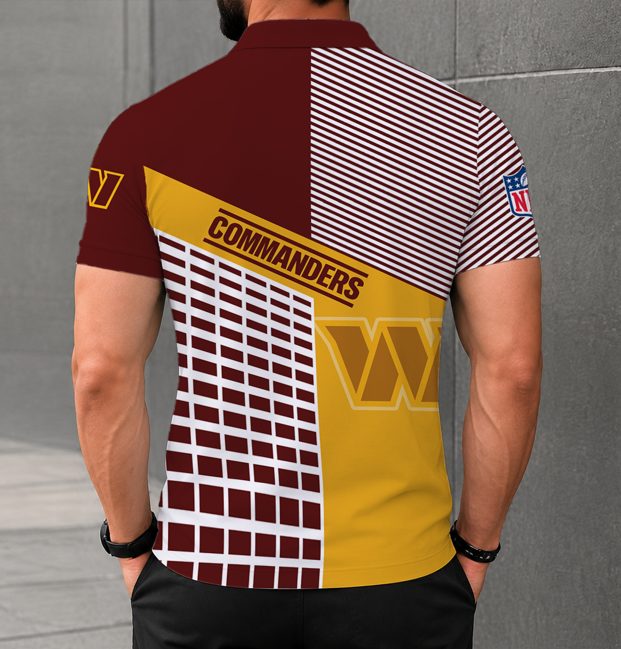 Limited Edition – Customized NFL Washington Commanders Polo Shirt - Image 2