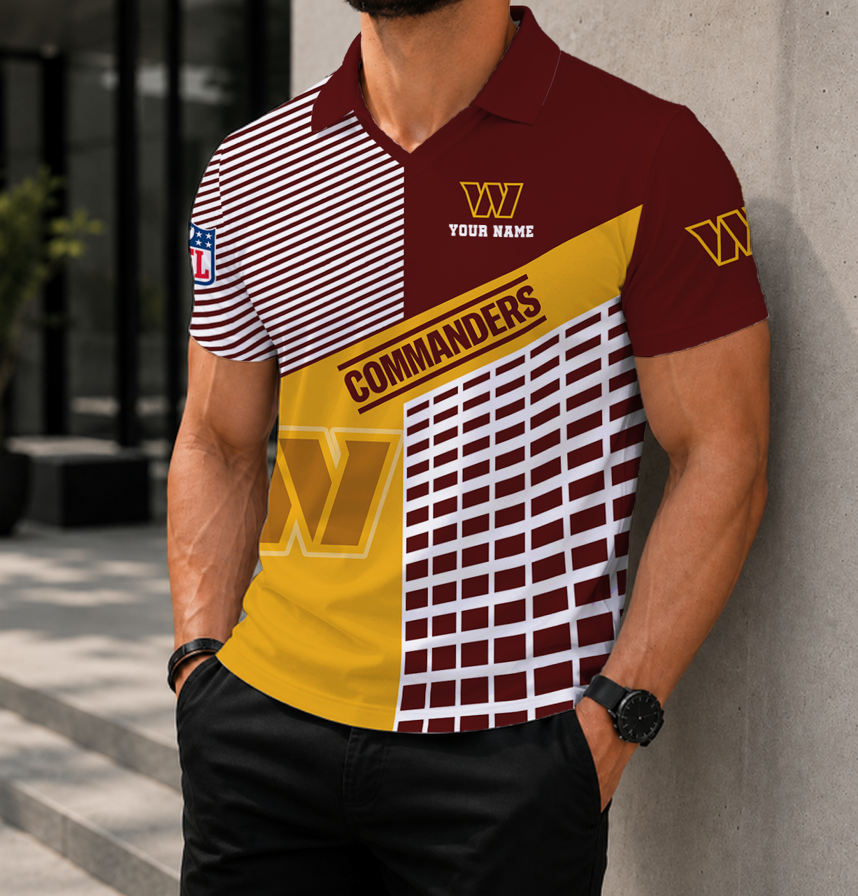 Limited Edition – Customized NFL Washington Commanders Polo Shirt