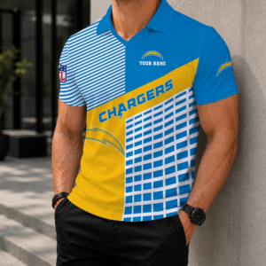 Limited Edition – Customized NFL Los Angeles Chargers Polo Shirt