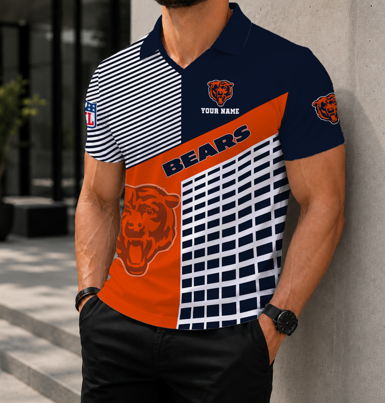 Limited Edition – Customized NFL Chicago Bears Polo Shirt