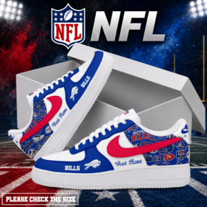 Limited Edition – Customized NFL Buffalo Bills Air Force 1 Shoes