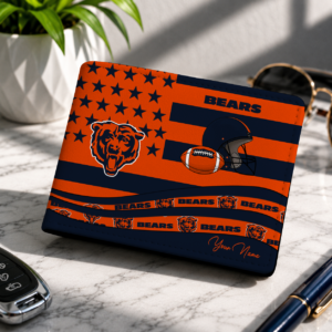 Limited Edition – Customized NFL Chicago Bears Leather Wallet