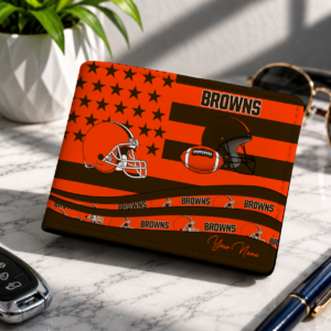 Limited Edition – Customized NFL Cleveland Browns Leather Wallet