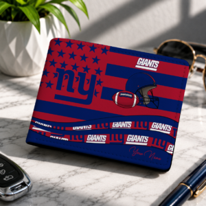 Limited Edition – Customized NFL New York Giants Leather Wallet