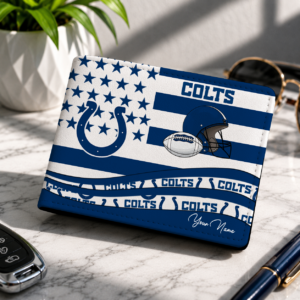 Limited Edition – Customized NFL Indianapolis Colts Leather Wallet