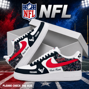 Limited Edition – Customized NFL Houston Texans Air Force 1 Shoes