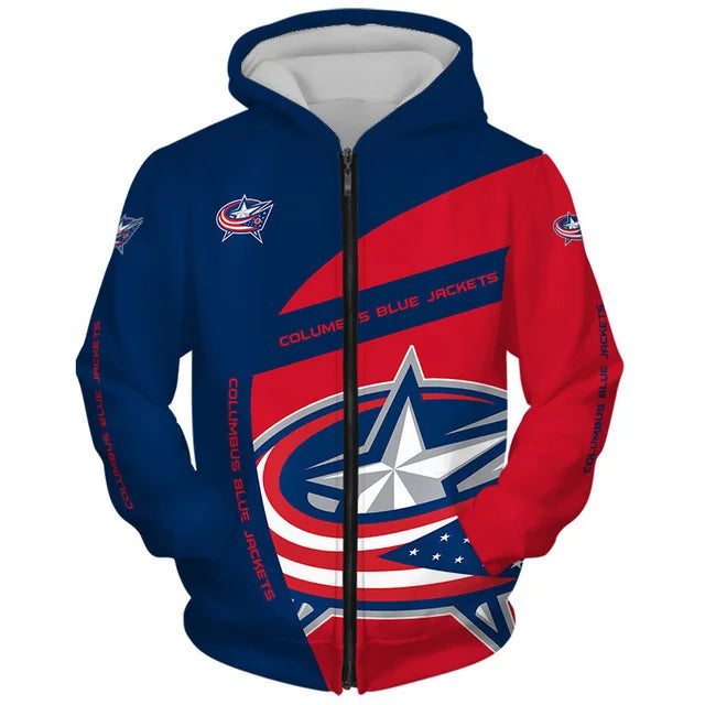 Limited Edition – Customized NHL Columbus Blue Jackets Hoodie & Zip Hoodie