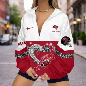 Limited Edition – Customized NFL Tampa Bay Buccaneers V-Neck Zipper Sweatshirt Jacket