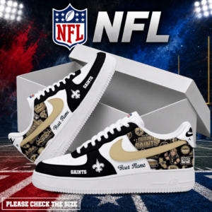 Limited Edition – Customized NFL New Orleans Saints Air Force 1 Shoes