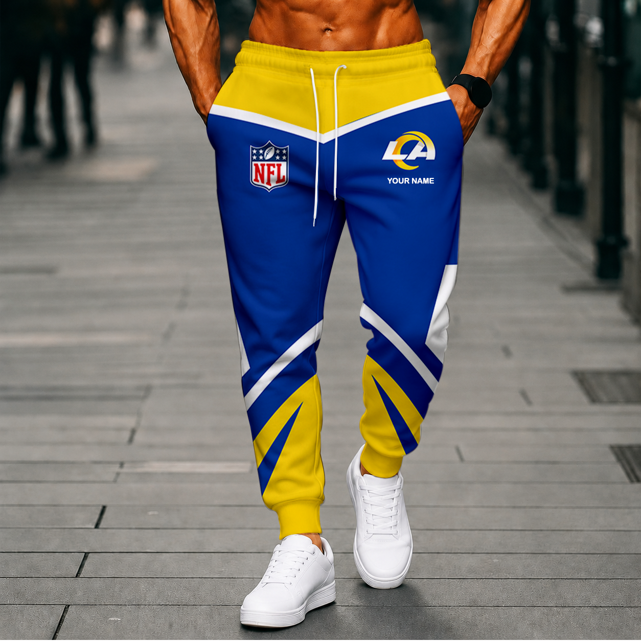 Limited Edition – Customized NFL Los Angeles Rams Sweatpants