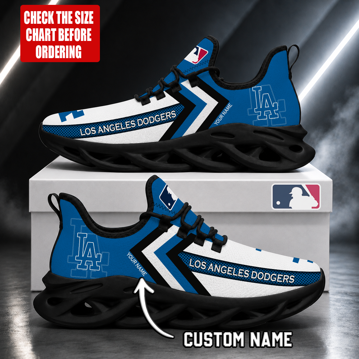 Limited Edition – Customized MLB Los Angeles Dodgers Max Soul Shoes
