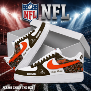 Limited Edition – Customized NFL Cleveland Browns Air Force 1 Shoes