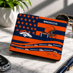 Limited Edition – Customized NFL Denver Broncos Leather Wallet