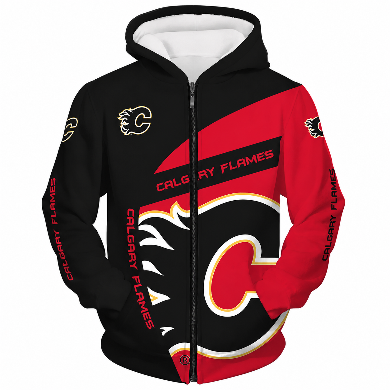 Limited Edition – Customized NHL Calgary Flames Hoodie & Zip Hoodie