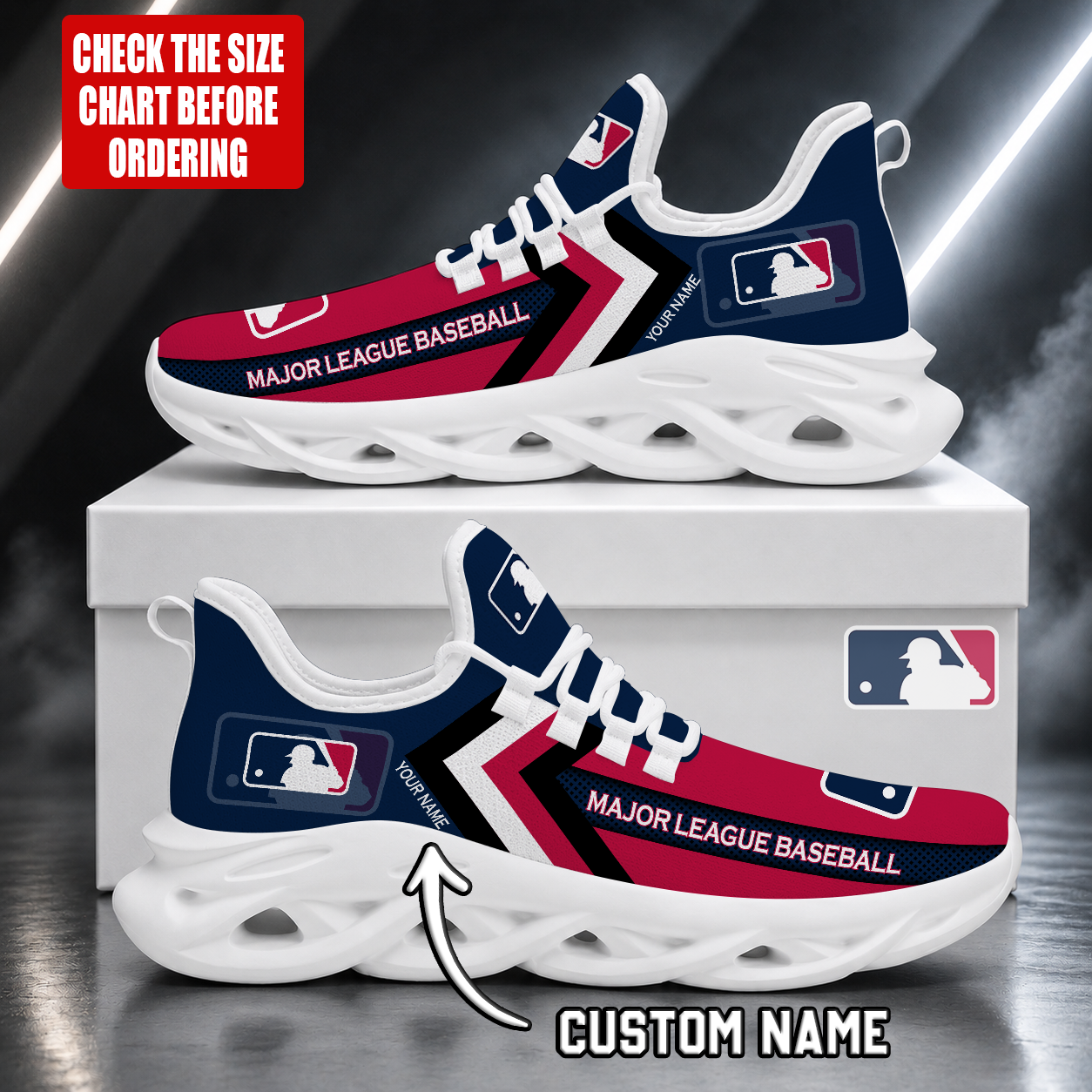 Limited Edition – Customized MLB Major League Baseball Max Soul Shoes - Image 2