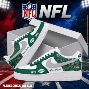 Limited Edition – Customized NFL New York Jets Air Force 1 Shoes