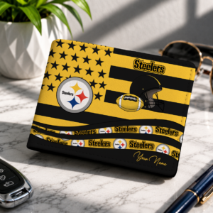 Limited Edition – Customized NFL Pittsburgh Steelers Leather Wallet