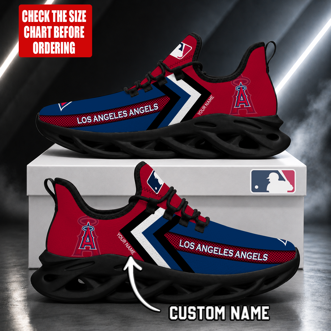 Limited Edition – Customized MLB Los Angeles Angels Max Soul Shoes