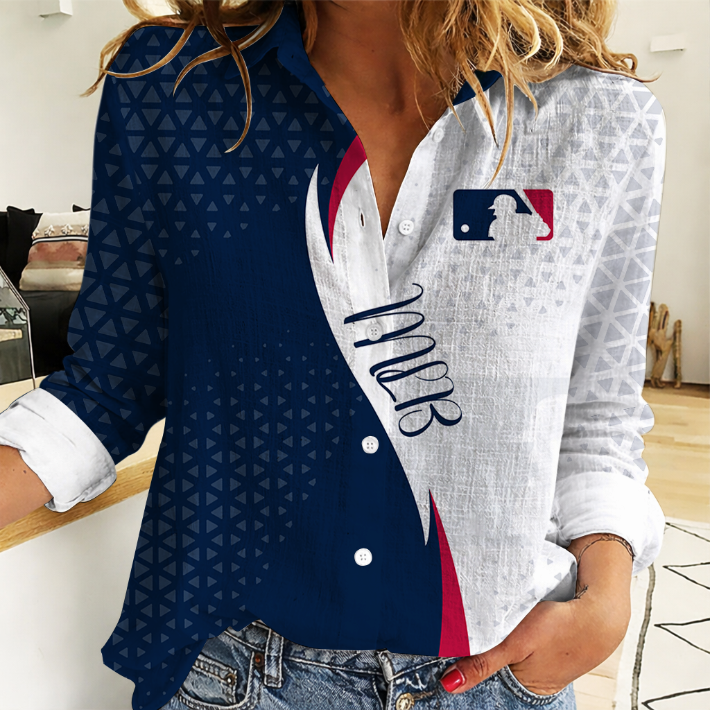 Limited Edition – Customized MLB Major League Baseball Women Casual Shirt
