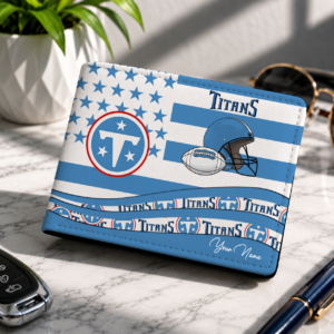 Limited Edition – Customized NFL Tennessee Titans Leather Wallet
