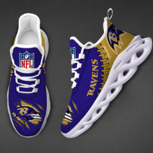 Limited Edition – Customized NFL Baltimore Ravens Unisex Max Soul Shoes