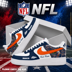 Limited Edition – Customized NFL Denver Broncos Air Force 1 Shoes